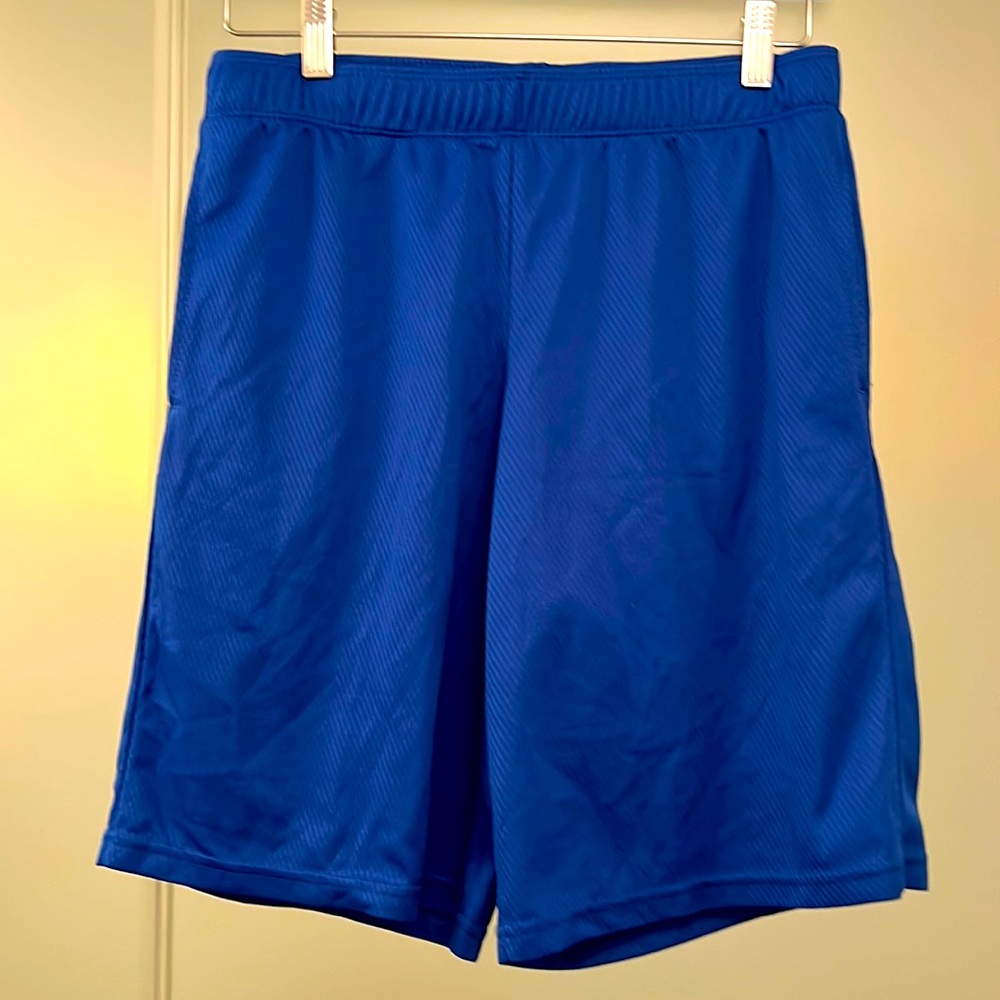 all in motion Boys Athletic Shorts with Pockets in Blue Size XXL